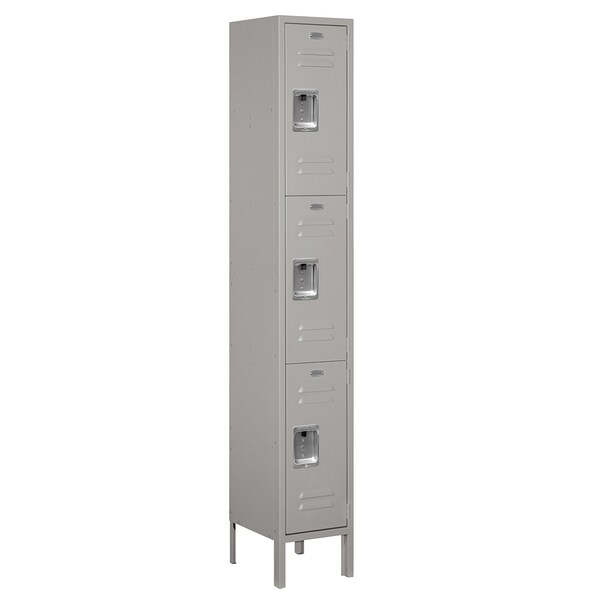 Salsbury Industries Wardrobe Locker, 78inH x 12inW, Steel, Gray 63162GY-U